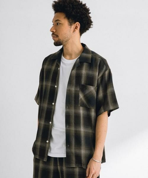 Sonny Label / サニーレーベル シャツ・ブラウス | オンブレチェックショートスリーブシャツ | 詳細3