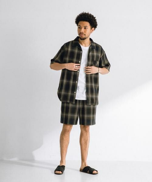 Sonny Label / サニーレーベル シャツ・ブラウス | オンブレチェックショートスリーブシャツ | 詳細6