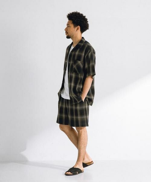 Sonny Label / サニーレーベル シャツ・ブラウス | オンブレチェックショートスリーブシャツ | 詳細9