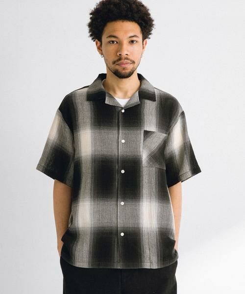 Sonny Label / サニーレーベル シャツ・ブラウス | オンブレチェックショートスリーブシャツ | 詳細18
