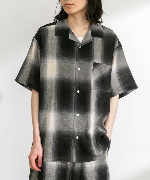 Sonny Label / サニーレーベル シャツ・ブラウス | オンブレチェックショートスリーブシャツ | 詳細29