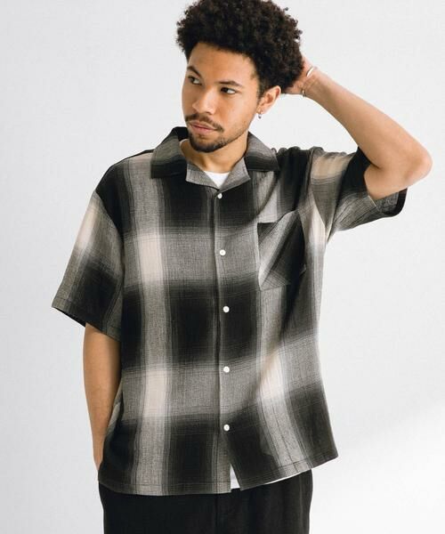 Sonny Label / サニーレーベル シャツ・ブラウス | オンブレチェックショートスリーブシャツ | 詳細19