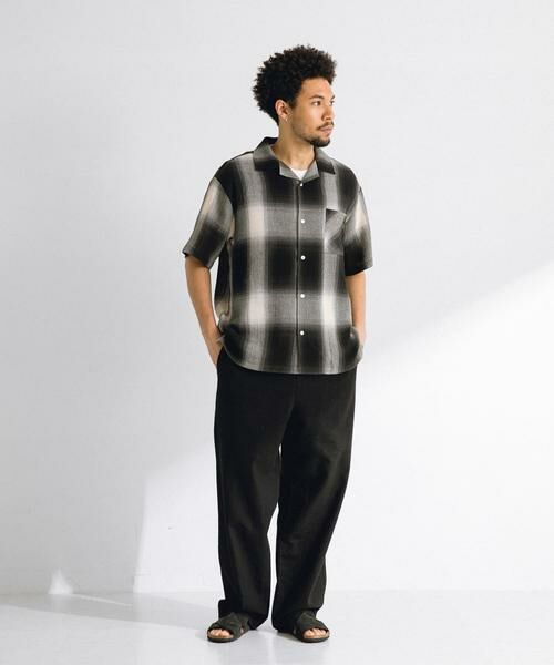 Sonny Label / サニーレーベル シャツ・ブラウス | オンブレチェックショートスリーブシャツ | 詳細24