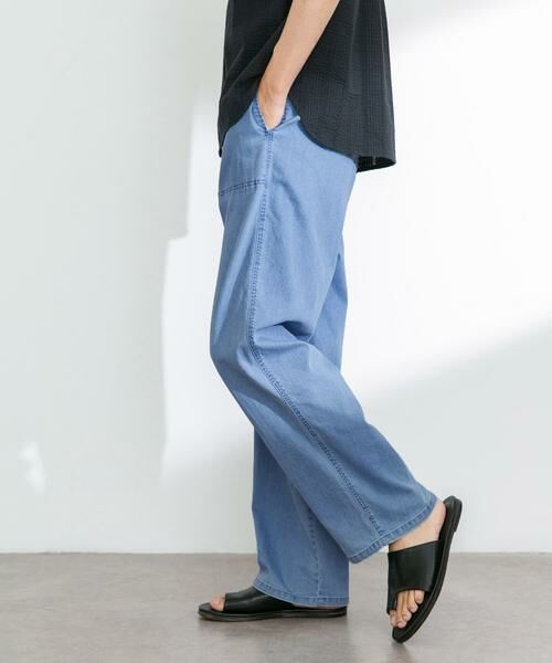 Sonny Label / サニーレーベル その他パンツ | 接触冷感デニムイージーパンツ | 詳細3