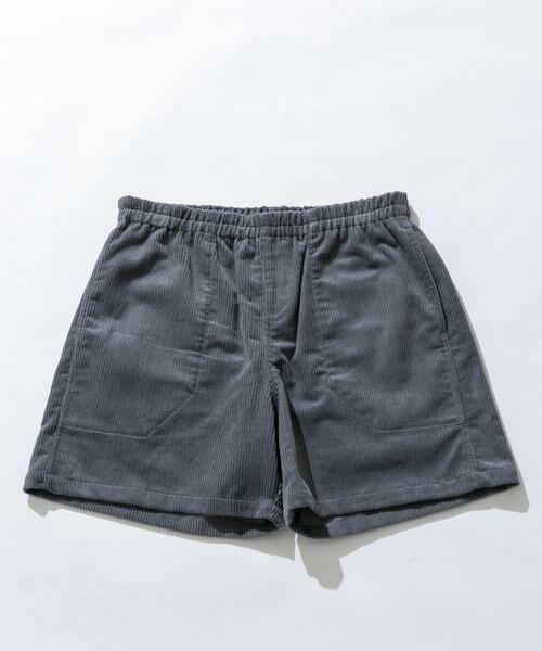 Sonny Label/サニーレーベル コーデュロイイージーバギーショートパンツ グレー M Sonny Label/サニーレーベル コーデュロイイージーバギーショートパンツ グレー M