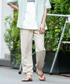 Sonny Label / サニーレーベル その他パンツ | 『接触冷感』テンセルリネンイージージョガーパンツ