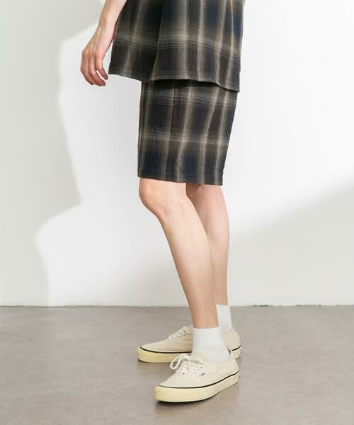 Sonny Label / サニーレーベル ショート・ハーフ・半端丈パンツ | オンブレチェックイージーショートパンツ | 詳細2