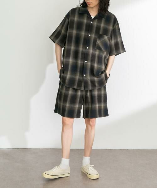 Sonny Label / サニーレーベル ショート・ハーフ・半端丈パンツ | オンブレチェックイージーショートパンツ | 詳細4