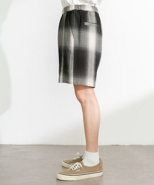 Sonny Label / サニーレーベル ショート・ハーフ・半端丈パンツ | オンブレチェックイージーショートパンツ | 詳細9