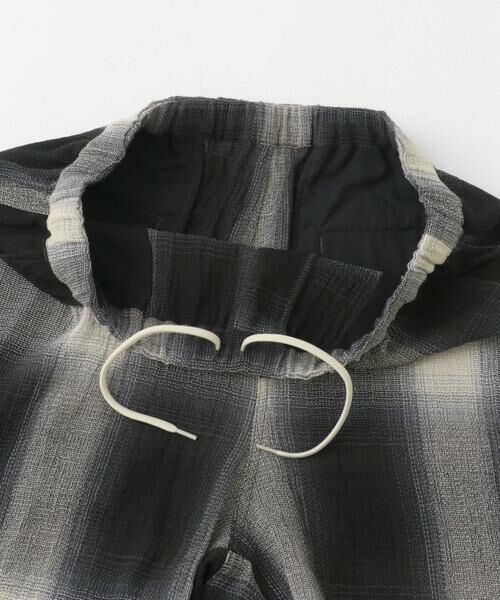 Sonny Label / サニーレーベル ショート・ハーフ・半端丈パンツ | オンブレチェックイージーショートパンツ | 詳細12