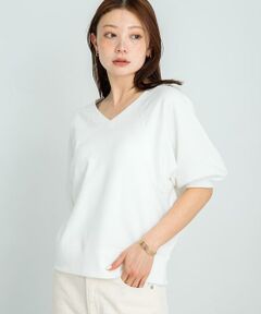 Sonny Label / サニーレーベル スウェット | パフスリーブVネックスウェットプルオーバー