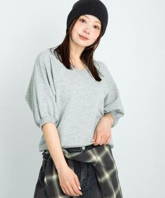 Sonny Label / サニーレーベル スウェット | パフスリーブVネックスウェットプルオーバー