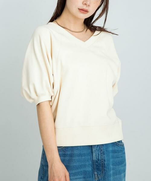 Sonny Label / サニーレーベル スウェット | パフスリーブVネックスウェットプルオーバー | 詳細1