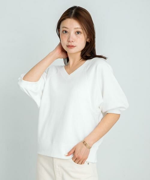 Sonny Label / サニーレーベル スウェット | パフスリーブVネックスウェットプルオーバー | 詳細14