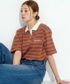 Sonny Label / サニーレーベル ポロシャツ | メッセージボーダーポロシャツ
