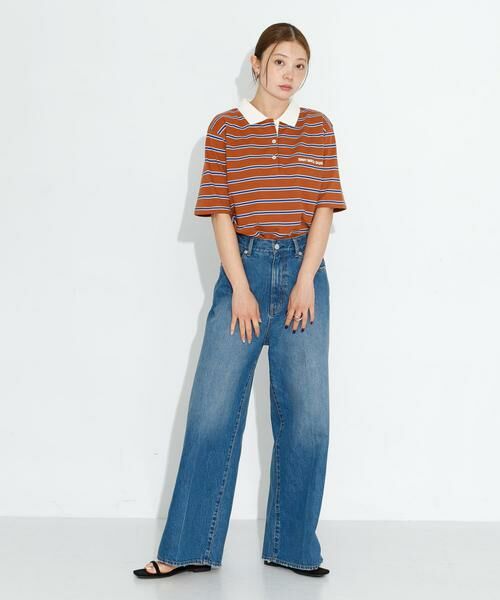 Sonny Label / サニーレーベル ポロシャツ | メッセージボーダーポロシャツ | 詳細7