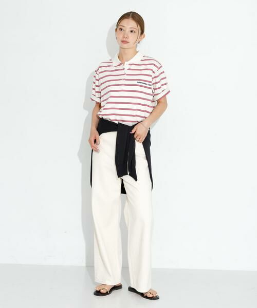 Sonny Label / サニーレーベル ポロシャツ | メッセージボーダーポロシャツ | 詳細14