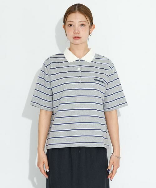 Sonny Label / サニーレーベル ポロシャツ | メッセージボーダーポロシャツ | 詳細26