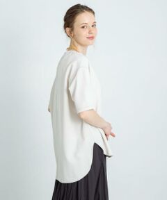 Sonny Label / サニーレーベル Tシャツ | カットジョーゼットハーフスリーブプルオーバー