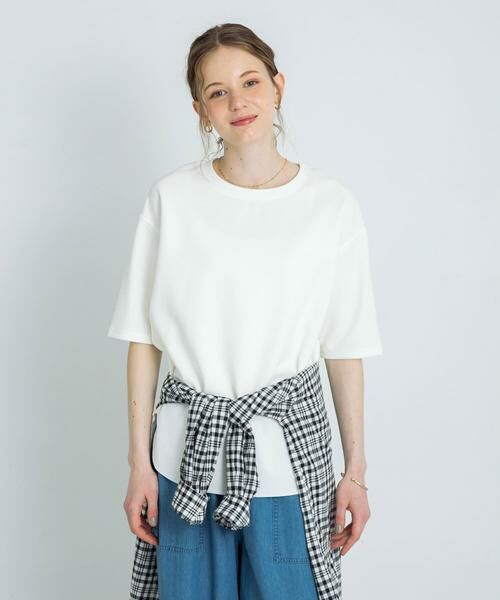 Sonny Label / サニーレーベル Tシャツ | カットジョーゼットハーフスリーブプルオーバー | 詳細1