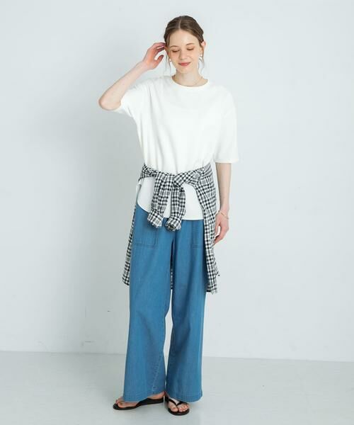 Sonny Label / サニーレーベル Tシャツ | カットジョーゼットハーフスリーブプルオーバー | 詳細4