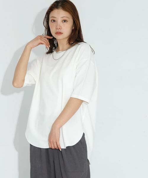 Sonny Label / サニーレーベル Tシャツ | カットジョーゼットハーフスリーブプルオーバー | 詳細6