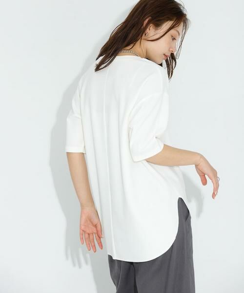 Sonny Label / サニーレーベル Tシャツ | カットジョーゼットハーフスリーブプルオーバー | 詳細7