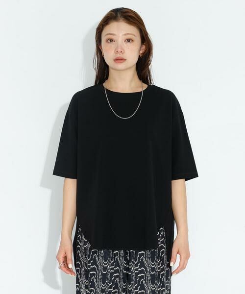 Sonny Label / サニーレーベル Tシャツ | カットジョーゼットハーフスリーブプルオーバー | 詳細17