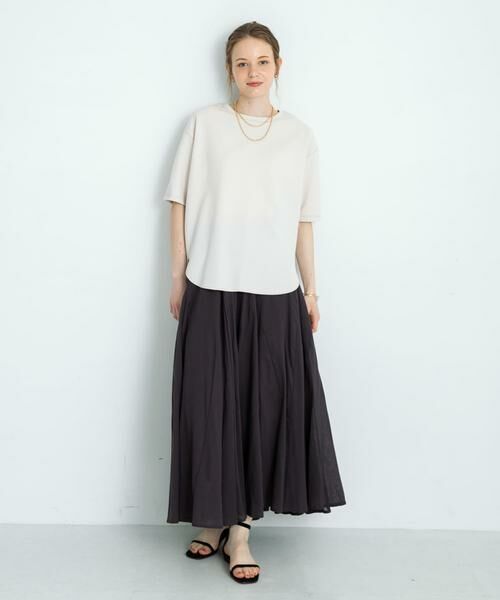 Sonny Label / サニーレーベル Tシャツ | カットジョーゼットハーフスリーブプルオーバー | 詳細24