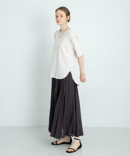 Sonny Label / サニーレーベル Tシャツ | カットジョーゼットハーフスリーブプルオーバー | 詳細25