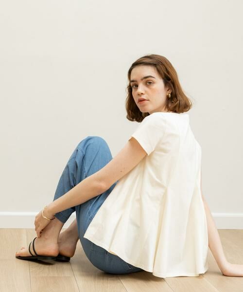 Sonny Label / サニーレーベル Tシャツ | 『WEB限定』マチ切り替えAラインフレアプルオーバー（オフホワイト）