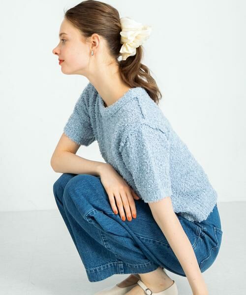 Sonny Label / サニーレーベル ニット・セーター | フェザーサマーニットプルオーバー | 詳細1