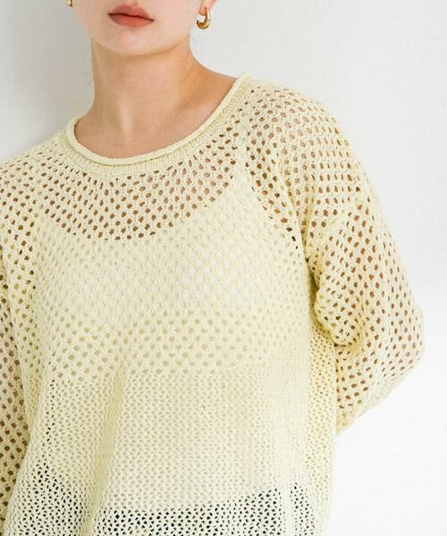 Sonny Label / サニーレーベル ニット・セーター | スパンコールメッシュニットプルオーバー | 詳細1