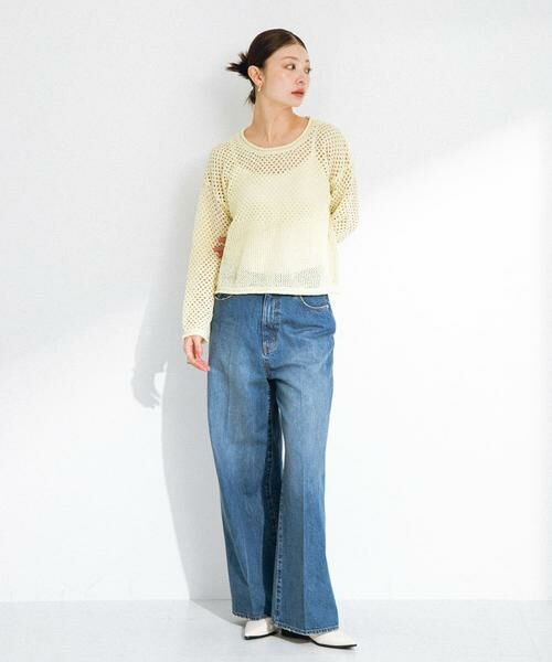 Sonny Label / サニーレーベル ニット・セーター | スパンコールメッシュニットプルオーバー | 詳細7