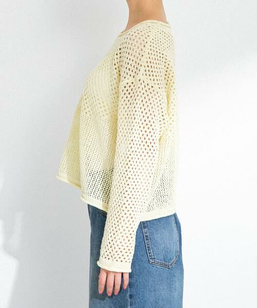 Sonny Label / サニーレーベル ニット・セーター | スパンコールメッシュニットプルオーバー | 詳細9