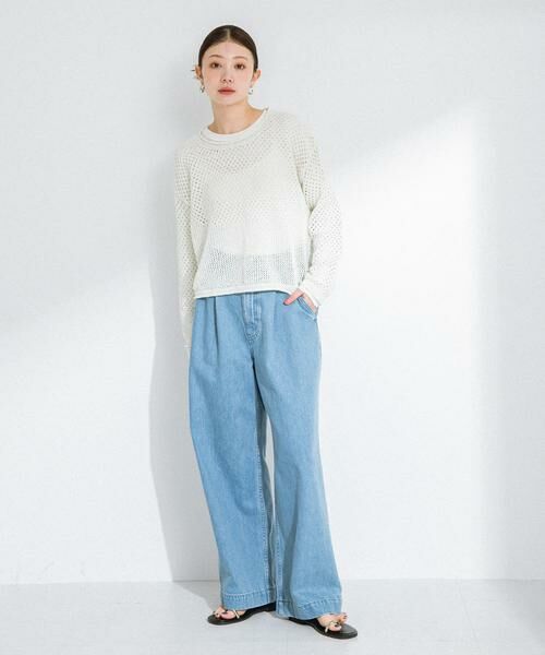 Sonny Label / サニーレーベル ニット・セーター | スパンコールメッシュニットプルオーバー | 詳細18