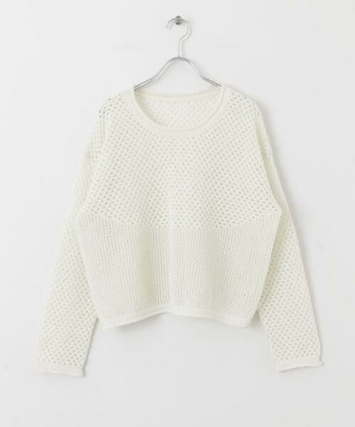 Sonny Label / サニーレーベル ニット・セーター | スパンコールメッシュニットプルオーバー | 詳細20