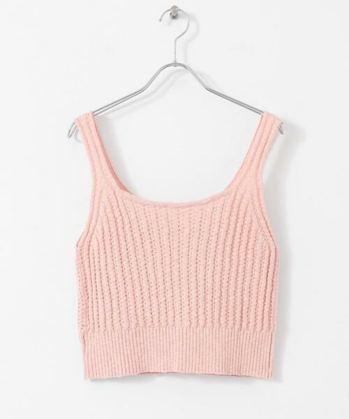 Sonny Label / サニーレーベル キャミソール・チューブトップ | 2WAY透かし編みニットビスチェ | 詳細15