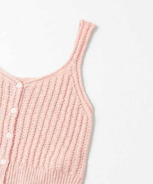 Sonny Label / サニーレーベル キャミソール・チューブトップ | 2WAY透かし編みニットビスチェ | 詳細16