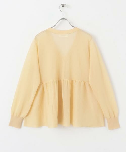 Sonny Label / サニーレーベル カーディガン・ボレロ | シアーペプラムニットカーディガン | 詳細10