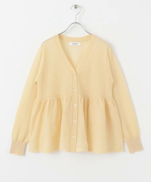 Sonny Label / サニーレーベル カーディガン・ボレロ | シアーペプラムニットカーディガン | 詳細8