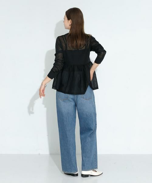 Sonny Label / サニーレーベル カーディガン・ボレロ | シアーペプラムニットカーディガン | 詳細20