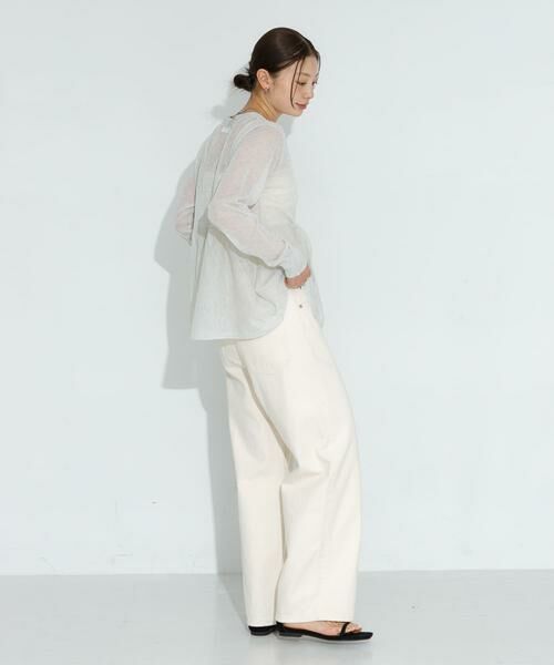 Sonny Label / サニーレーベル カーディガン・ボレロ | シアーペプラムニットカーディガン | 詳細29