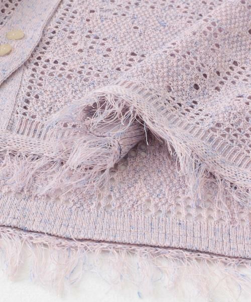 Sonny Label / サニーレーベル シャツ・ブラウス | フラワーメッシュサマーニットシャツ | 詳細11