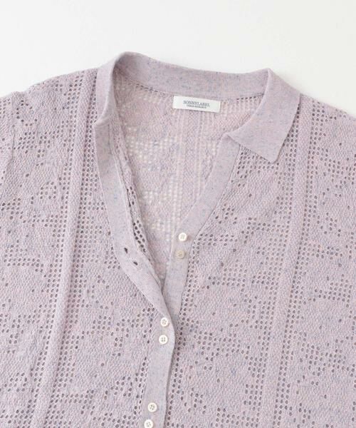 Sonny Label / サニーレーベル シャツ・ブラウス | フラワーメッシュサマーニットシャツ | 詳細9