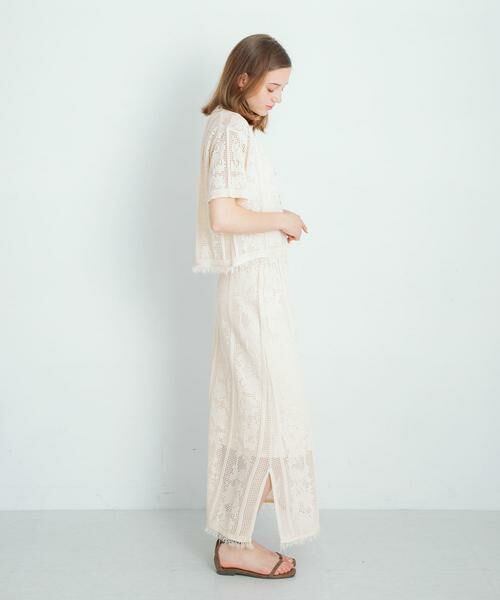 Sonny Label / サニーレーベル シャツ・ブラウス | フラワーメッシュサマーニットシャツ | 詳細18