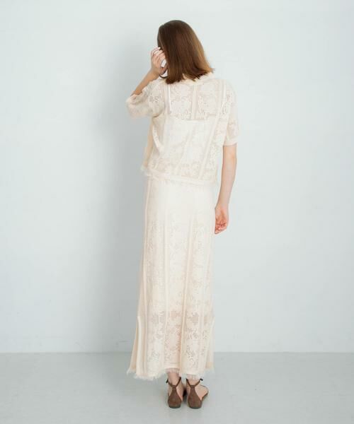 Sonny Label / サニーレーベル シャツ・ブラウス | フラワーメッシュサマーニットシャツ | 詳細19