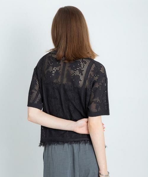 Sonny Label / サニーレーベル シャツ・ブラウス | フラワーメッシュサマーニットシャツ | 詳細27