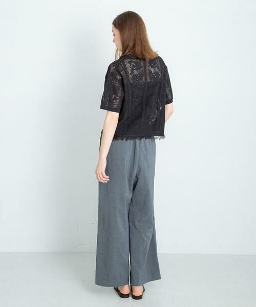 Sonny Label / サニーレーベル シャツ・ブラウス | フラワーメッシュサマーニットシャツ | 詳細29