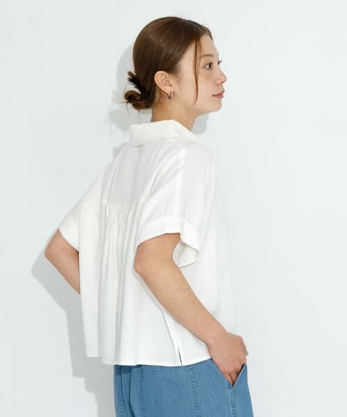 Sonny Label / サニーレーベル シャツ・ブラウス | リネン混クロップドドルマンシャツ | 詳細3
